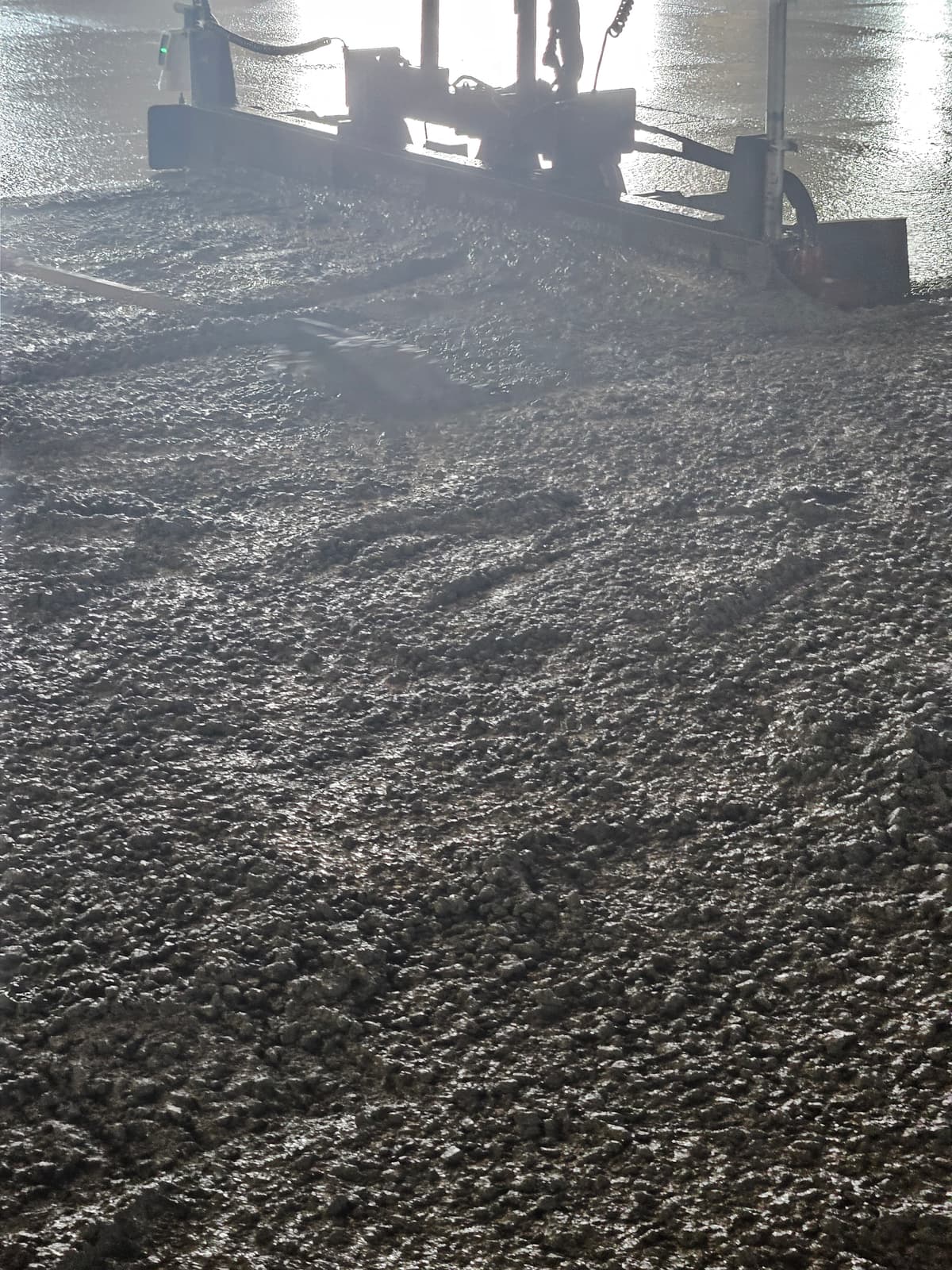 Recent concrete pour