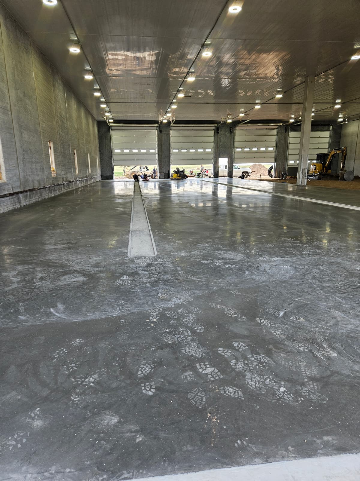 Recent concrete pour
